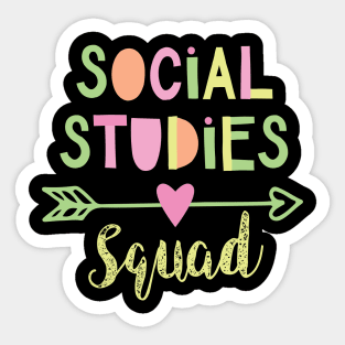 Social Studies Squad Sticker